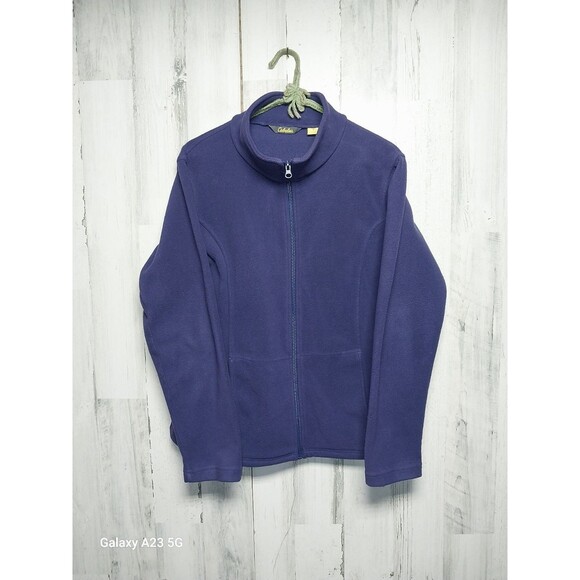 Cabelas Jacket Womens Medium Full Zip Long Sleeve Outdoors Fleece - Picture 1 of 7